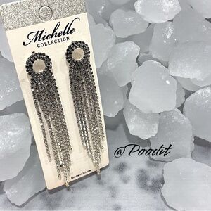MICHELLE COLLECTION Beautiful ombré rhinestone post earrings NWT